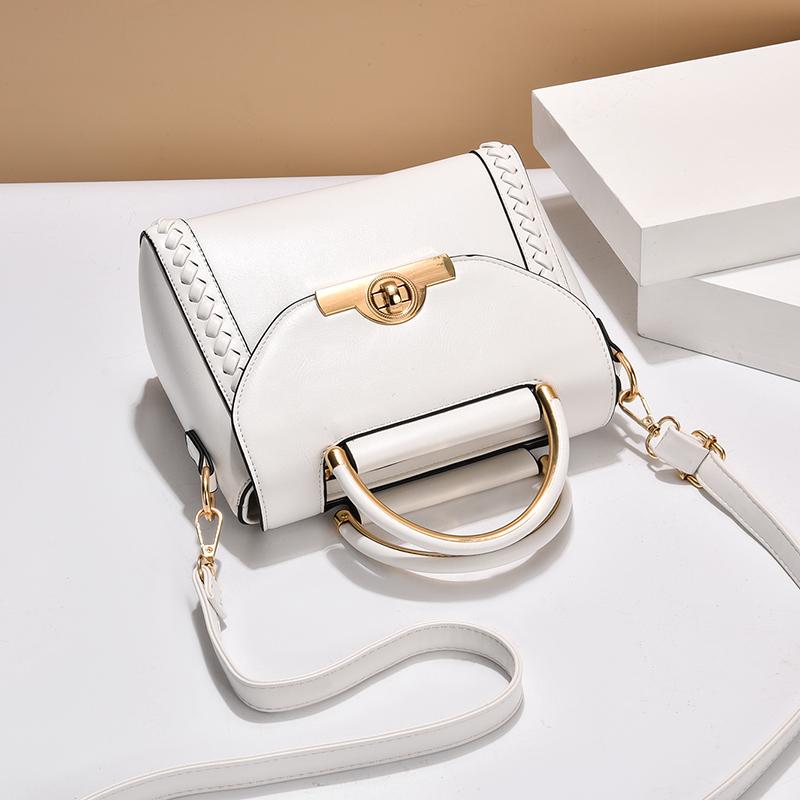 Elegant Buckle Decor Handbag for women  monochromatic crossbody bag