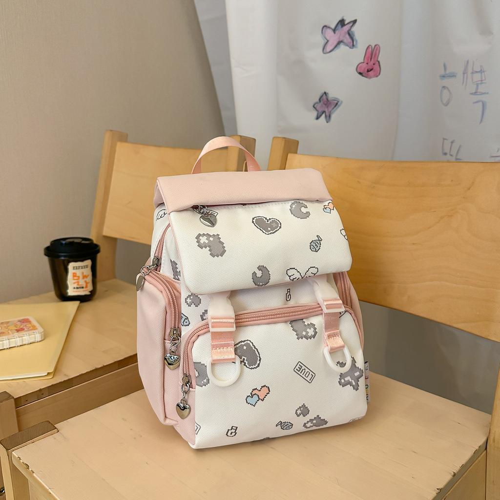 Schoolbag Mini Backpack 1011 New Korean Edition Fashion College Style Casual ins Niche Premium Sense Travel Small Backpack