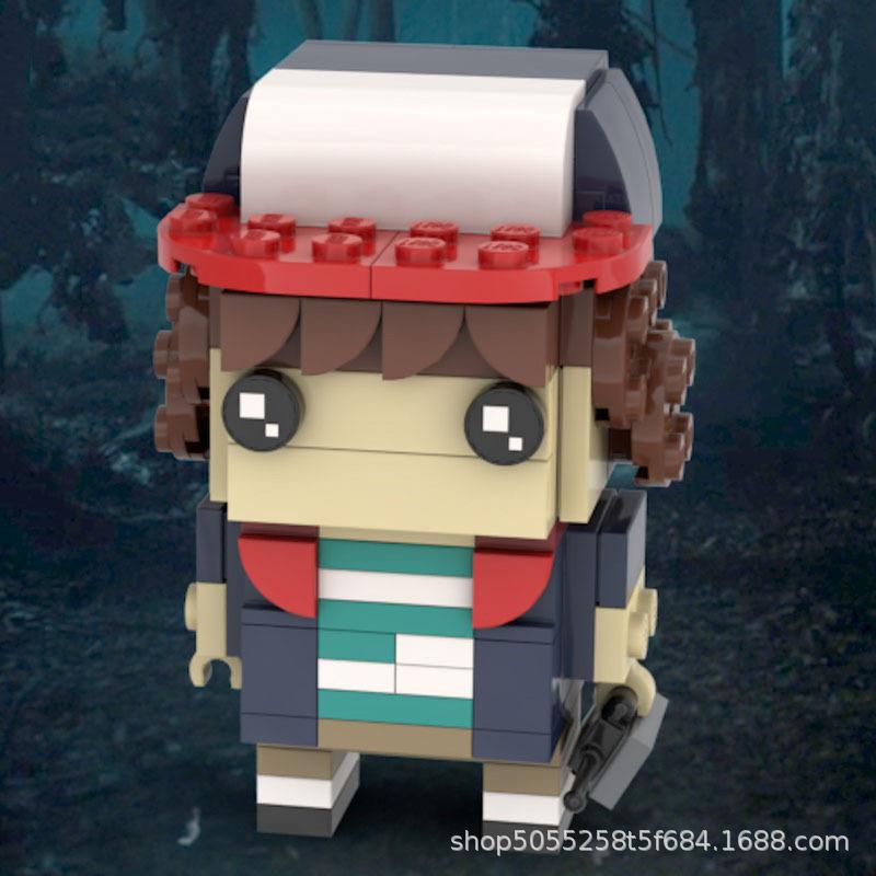 Hot Demodog Orchid Monster Building Blocks Kit For Strangered Things Vecna Clock Figures Eleven Van Bricks Model Toys Kid Gift