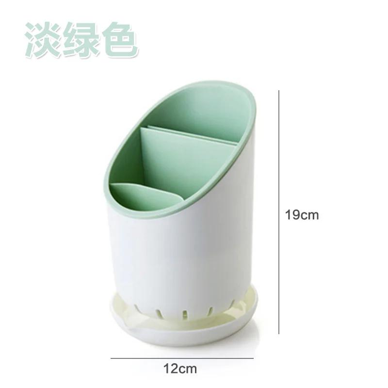 Bestickförvaringshållare Plast Avrinningsställ Avrinningsbehållare Torkställ Bordsartiklar Bordskniv Sked Gaffel Behållare Köksverktyg