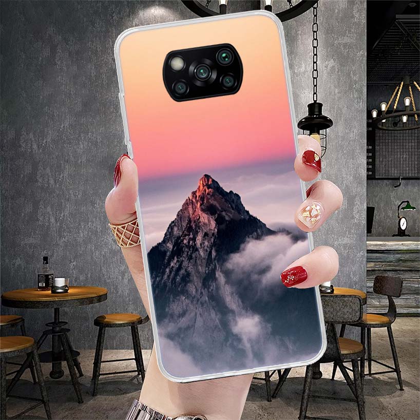 Mountain Peak Forest Soft Phone Case For Xiaomi Redmi 15C 15 13C 13 Poco X5 X6 X7 F7 Ultra M7 12C 12 10 10C 9C 9A 9T 9 Fundas Po