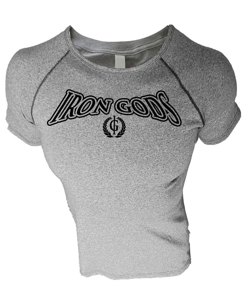 

Iron Gods Raglan Logo Workout T-Shirt, Gym Shirt, Bodybuilding Tee, Gym Apparel L