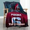 Manchester Customize Text Blanket Multi-purpose Customizable Blanket Durable Comfort Versatile for Home Decor Chair Nap Couch All-Season Use