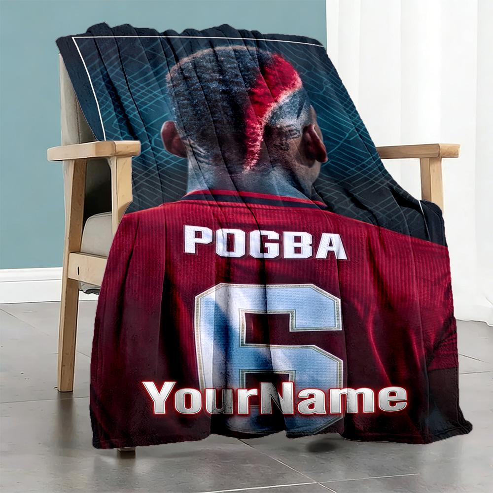 Manchester Customize Text Blanket Multi-purpose Customizable Blanket Durable Comfort Versatile for Home Decor Chair Nap Couch All-Season Use