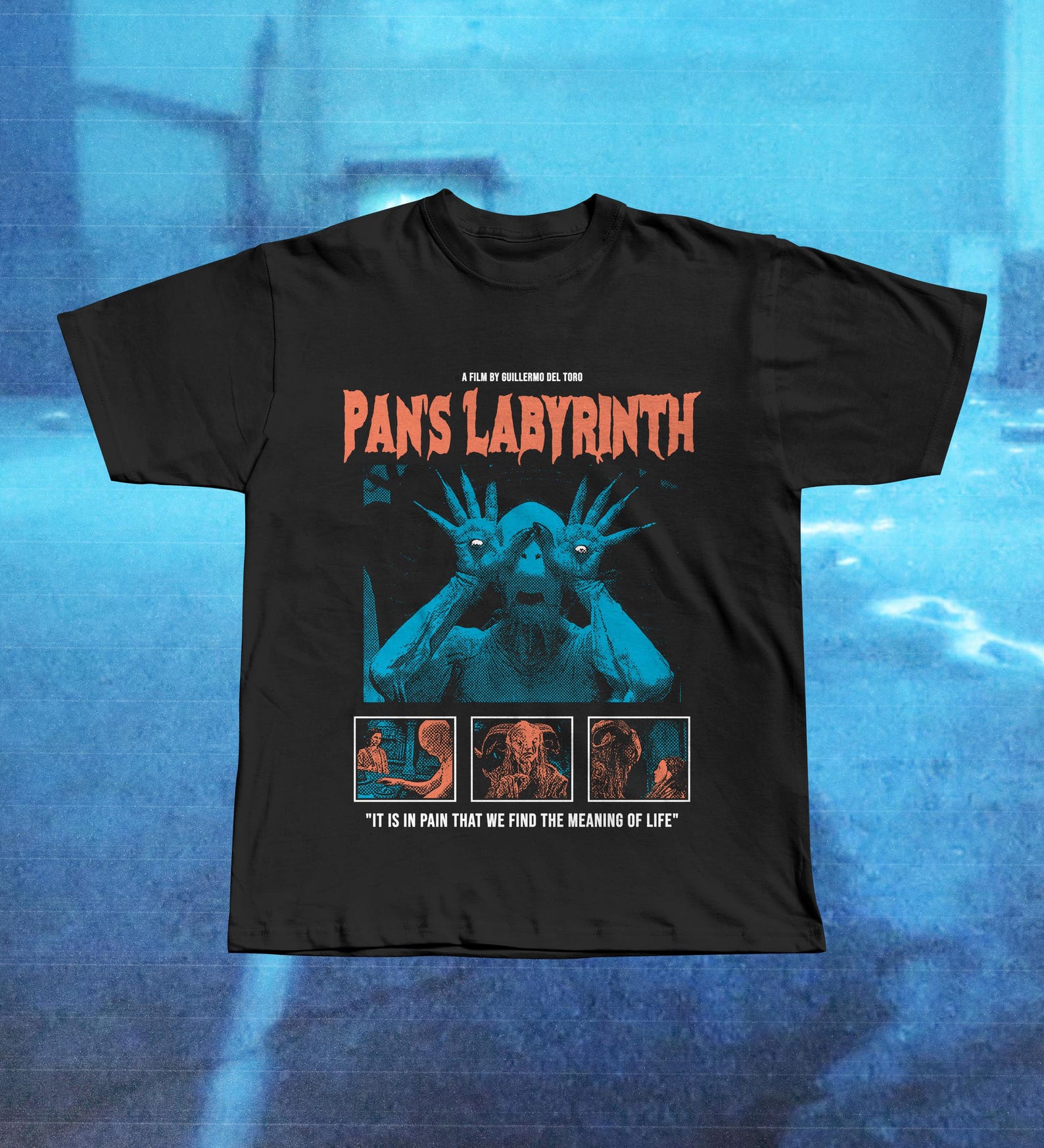 Pan s Labyrinth Dark Fantasy Film T-Shirt, Guillermo del Toro Cinema Tee M
