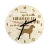 Chesapeake Bay Retriever, Chessie - Clock with Dog, Wooden Clock with Engraving, Personalised Clock by