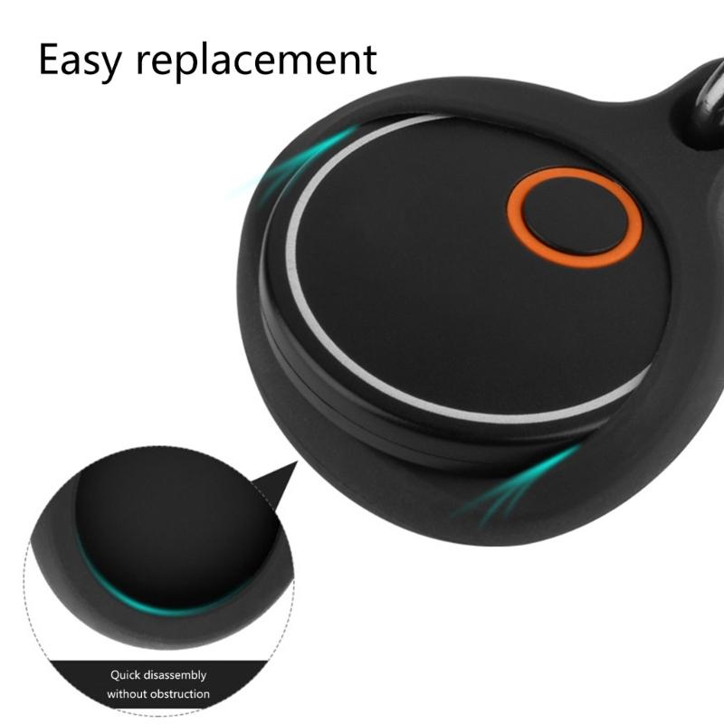 Protective Silicone Sleeve For Remote Speakers Remote Cover with Carabiner AntiSlip Grip, Shock Absorbents Protector