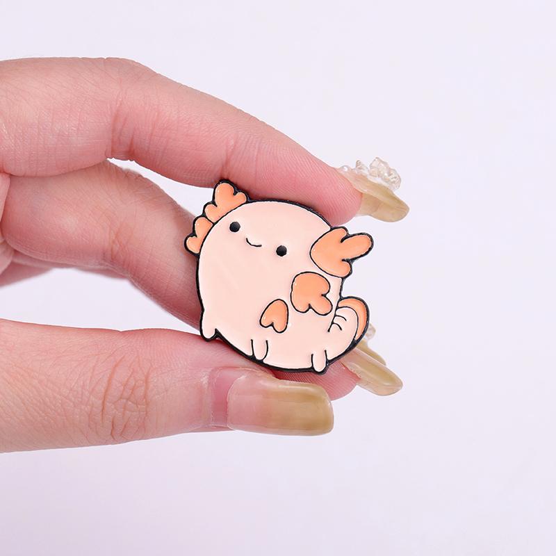 Ocean Animals Enamel Pins Custom Whale Shark Otter Pufferfish Axolotl Sea Lion Brooch Lapel Badges Jewelry Gift for Kids Friends