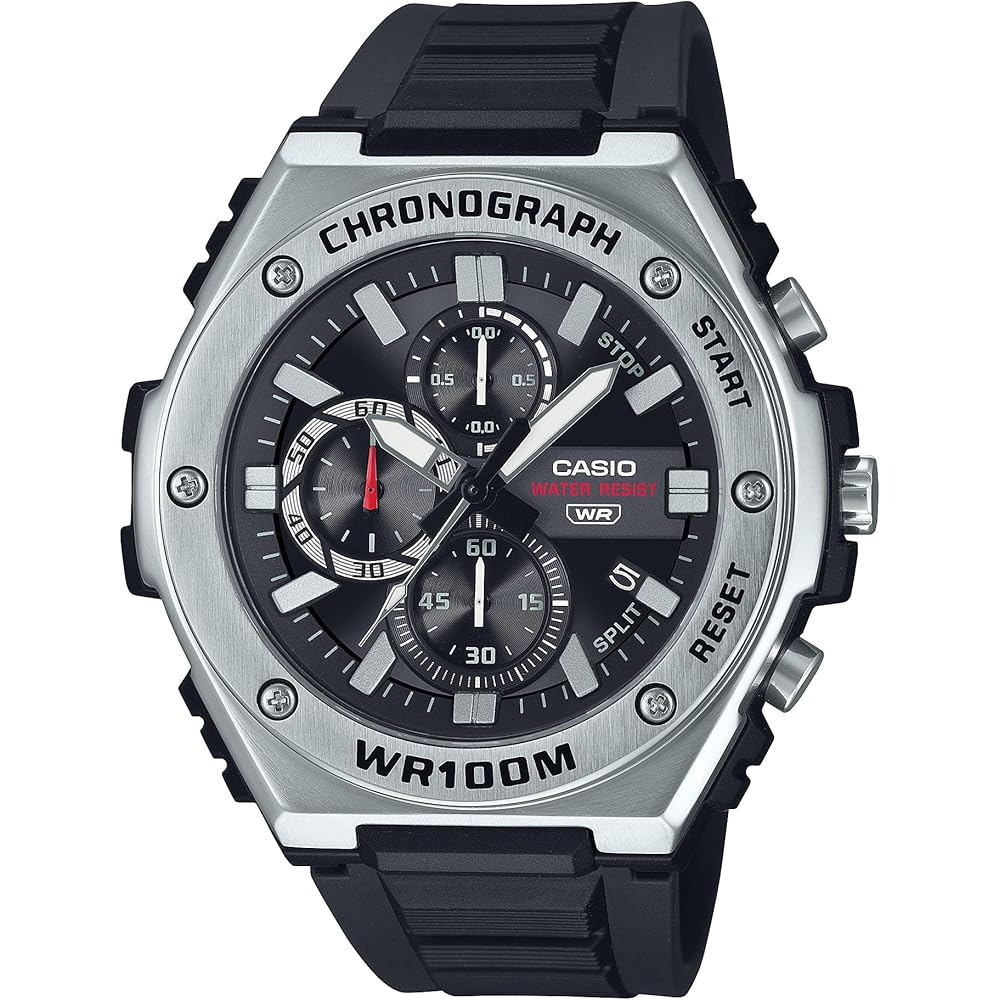 

[Casio] CASIO Standard Men s Watch 1/10 Second Chronograph Quartz MWA-300H-1AV Black Overseas Mod...