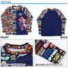 Super Mario Boys Rash Guard Full Pattern Swimsuit Swimming Supplies Swimwear 582 110cm Black