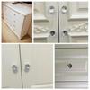 5 Pcs/Set 30mm Crystal Cabinet Knob With Screws Diamond Shape Drawer Cupboard Handle Pull Decorative Balls