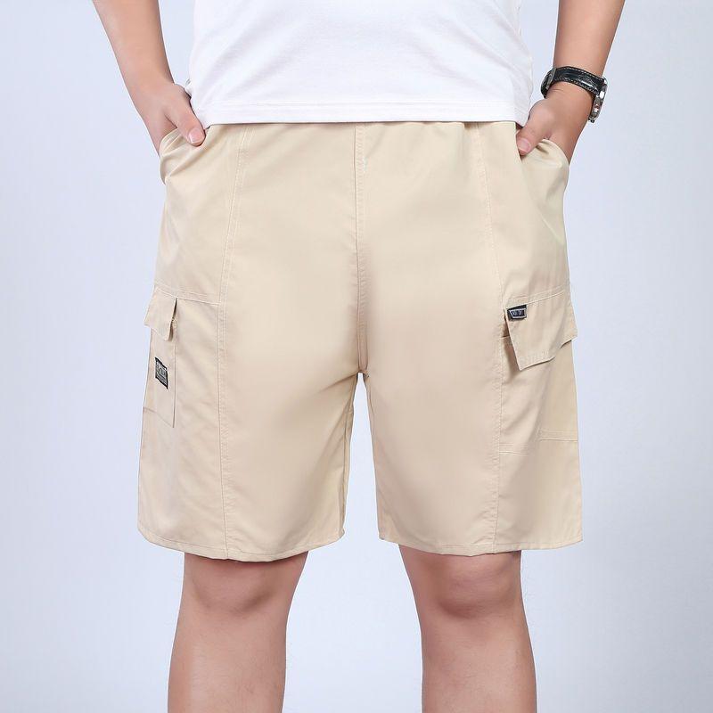 Middle-aged Summer Men's Shorts Five-point Pants Loose Casual Sports Men's Beach Pants Mid-waist Pants