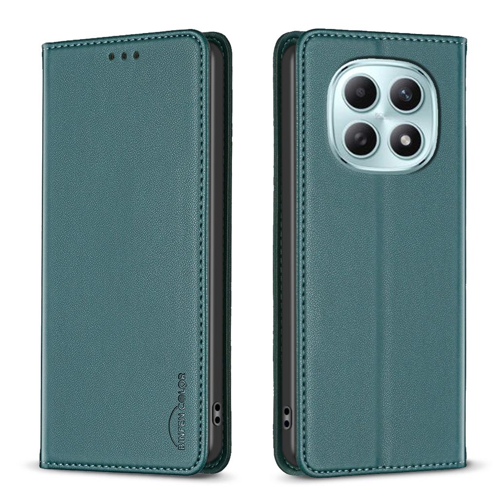For Xiaomi Poco M8 5G/Redmi Note 15 5G (Global)/15 4G (Global) Leather Case BINFEN COLOR BF18 Phone Stand Cover with Card Slots