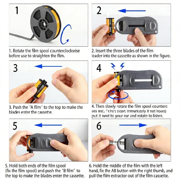 Film Leader Retrieval Device 135 Roll Film Extractor 35mm Leader Safe Extractor for Photography