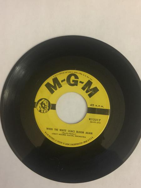 

7inch Record LEROY HOLMES ORCHESTRA - Last Wagon / When The White Lilacs K12317 MGM 1956 US Soundtracks & Musicals Used