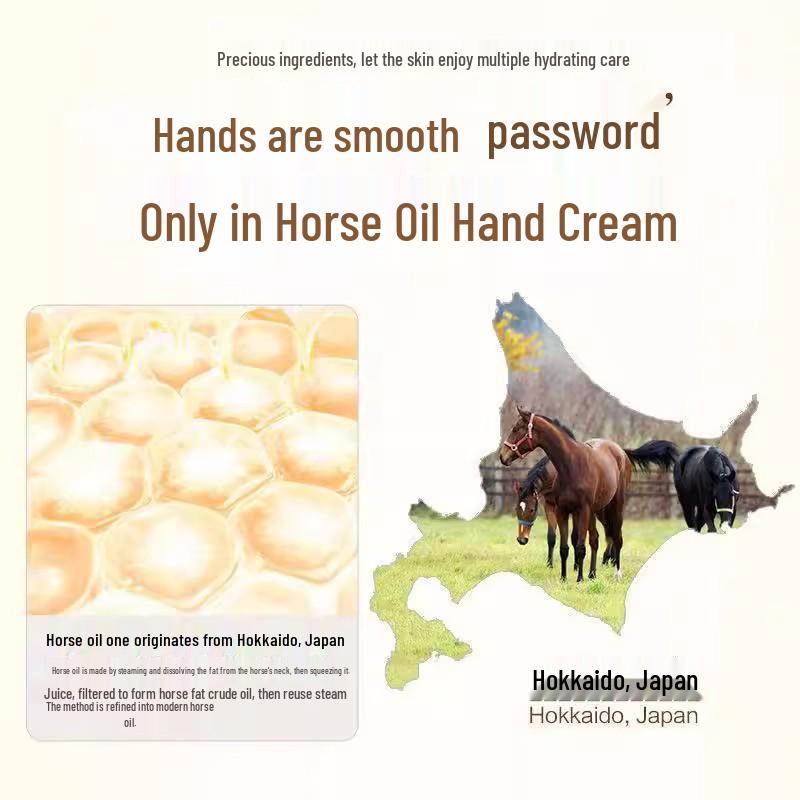 Newcomer Offer: Horse Oil Hand Cream for Men - Nourishing, Hydrating, and Moisturizing Care for Autumn and Winter