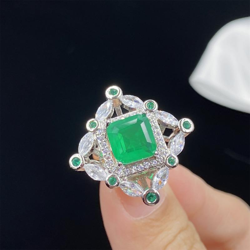 Sace Gems Klassiske kobberlegering sirkon ring øredobber anheng halskjede smykkesett bryllupsfest gaver