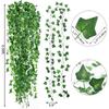 2/4//6/8/10M Silk Leaves Fake Creeper Green Leaf Ivy String for Home Decor Hanging Garland Artificial Plants Wedding Decoration