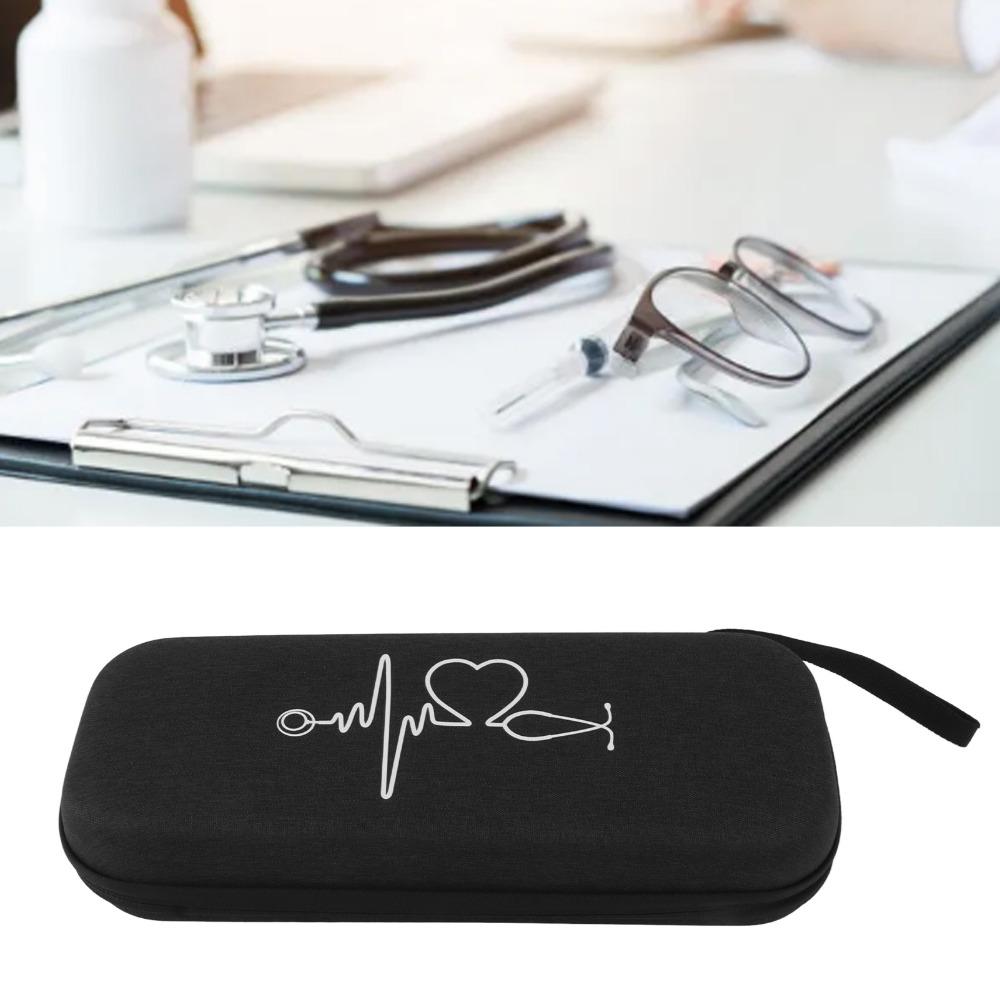 Large Capacity Hard Stethoscope Case Shockproof Design Portable Storage Stethoscope Storage Bag Professional Durable