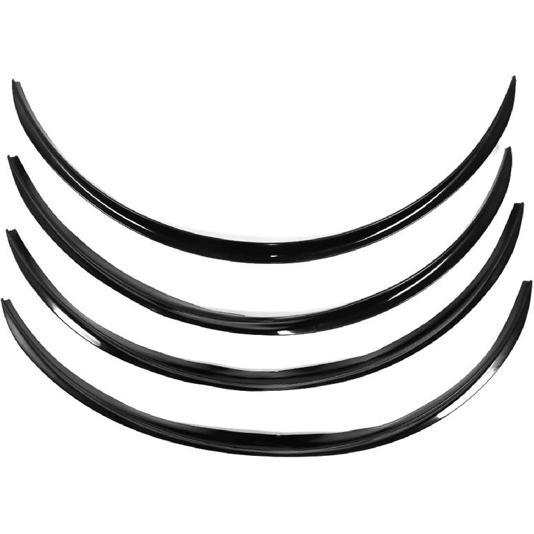 Wheel Arch Protector Lip Trim, Anti Scratch Protection Cover, Durable Universal Fit 28.4 Inch for Cars, Trucks, SUVs, Black
