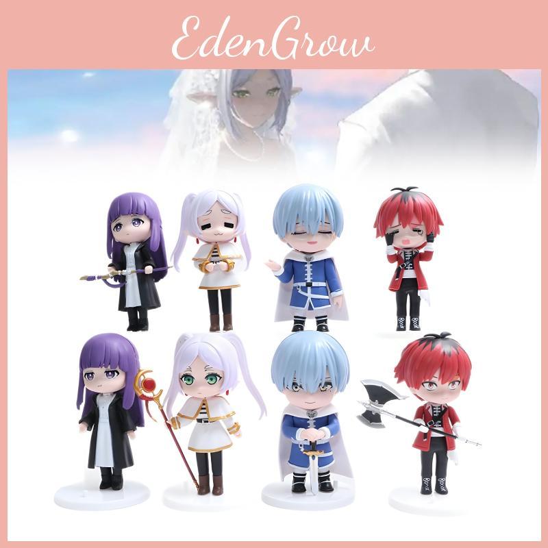 Frieren Beyond 8pcs Journeys End Fern Stark Action Figure Anime Display Doll