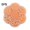 5600 Pcs Half Round Faux Pearls Flat Back Beads Bulk with Storage Box Assorted Sizes Fake Pearl Beads for Crafting DIY Nail Art Phone Decoration