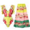 2023 Trendy Sexy Women's One-Piece Printed Swimwear with Spaghetti Straps - European and American Style