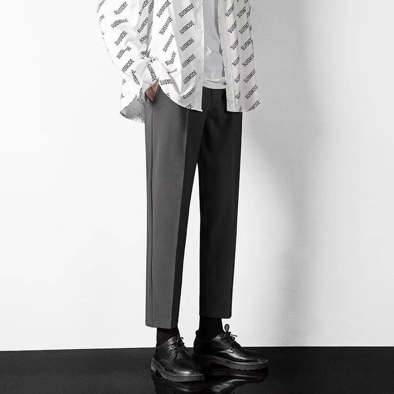 IELGY Kleine Hose Herren gerade lose Sommer dünne Eis Seide Casual koreanischen Stil Männer