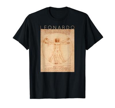 Vitruvian Man Leonardo Da Vinci - Art for Artists T-Shirt