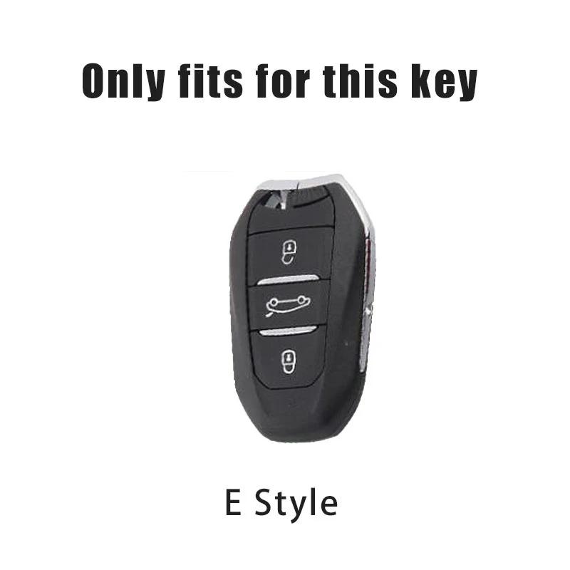 Car Sticker 2025 Hot Zinc Alloy Car Smart Remote Key Case Key Bag Shell Holder For Peugeot 2008 3008 4008 5008 308 408 508 Key P