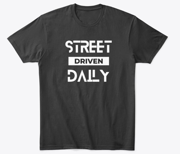 STREET DRIVEN DAILY Motor Sport Racing T Shirt Size Tshirt T-shirt BIKE GIFT S