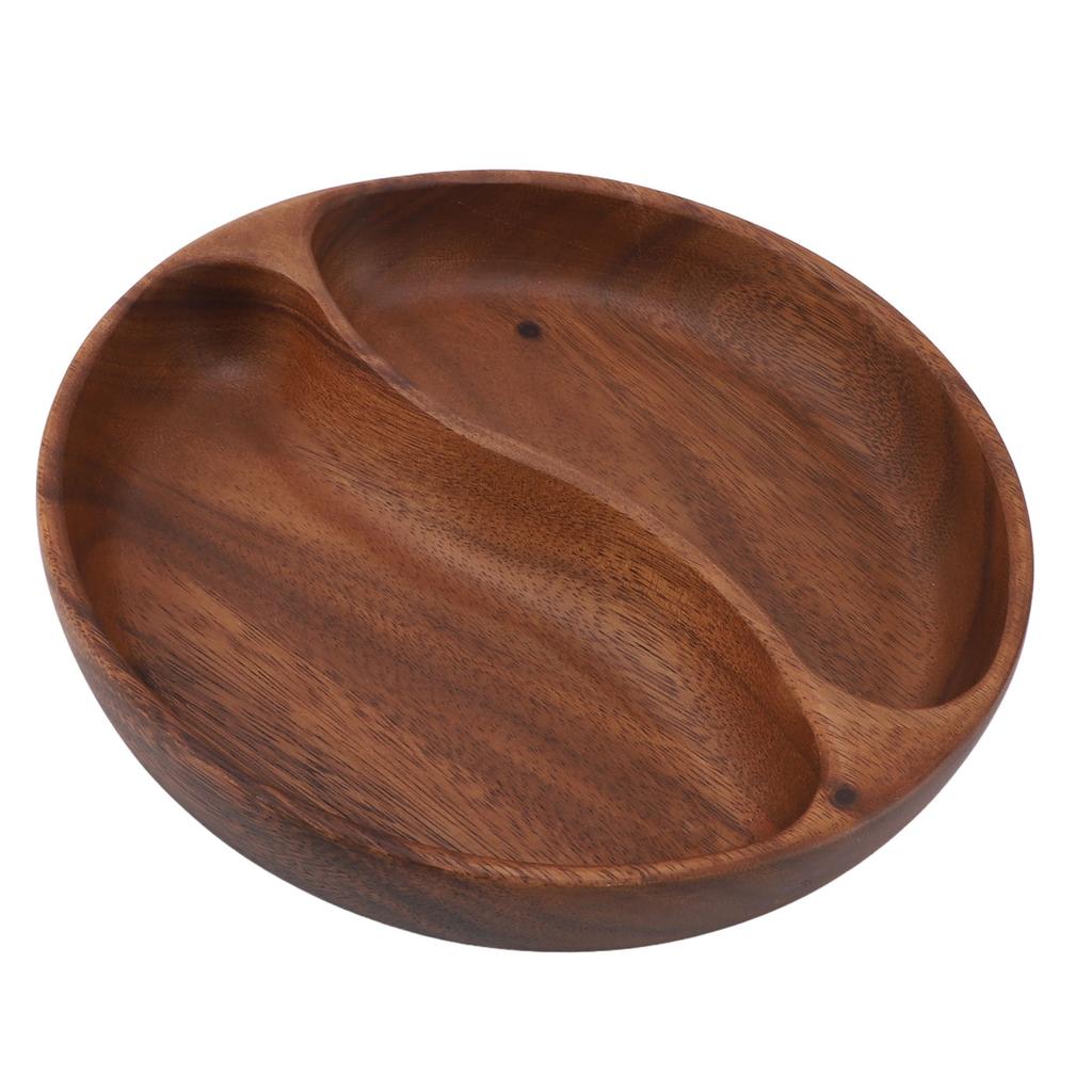 Holztabletts Servierplatten Umweltfreundliche Mehrzwecktabletts Heimdeko für Salat Dessert Obst Snack Nuss Groß