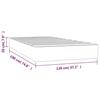 VidaXL Pocket Spring Bed Mattress, Memory Foam Mattress, Bedroom Bed Mattress, Black 120x190x20cm 4007148