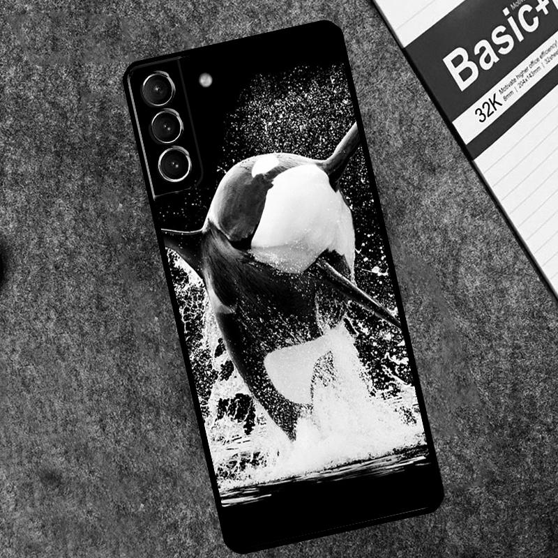 Killer Whale Orca Case For Samsung Galaxy S26 S25 S24 Ultra S20 FE S21 S22 S23 Plus S10 S25 FE Cover Couqe