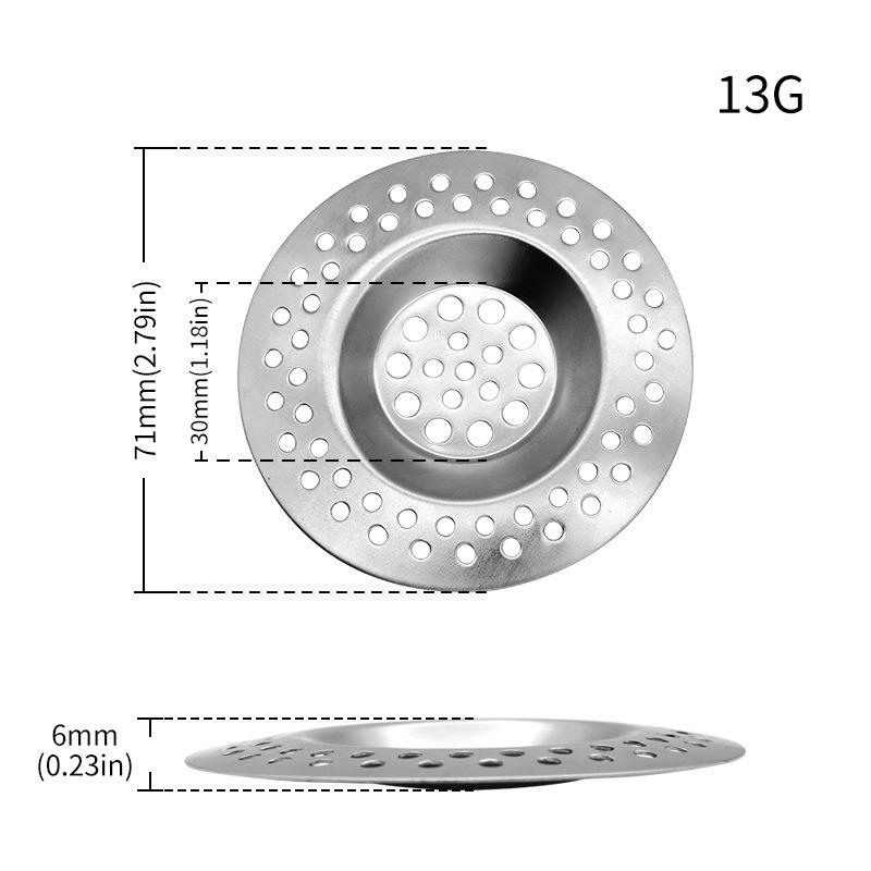 Stainless Steel Anti-Clog Bathroom Floor Drain Filter Cover