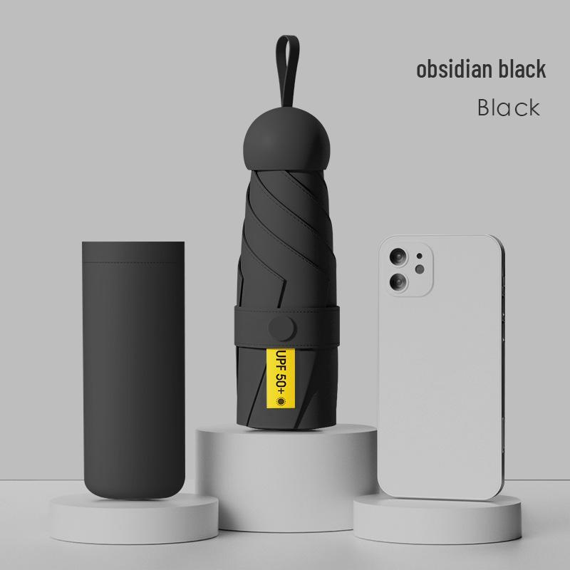 Ultra-Light Compact Folding Umbrella: High-End Student Rain & Sun Protection