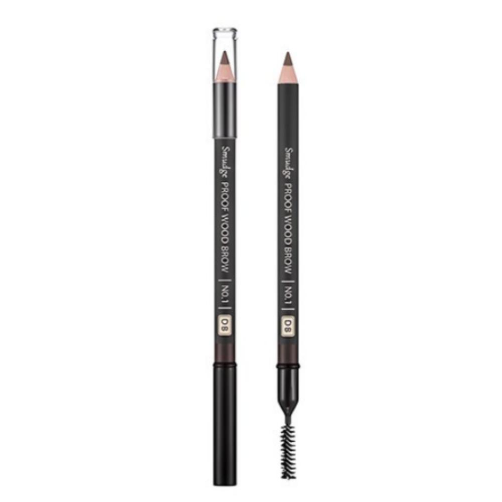 MISSHA Smudgeproof Wood Eyebrow Pencil – Dark Brown (1.47g)