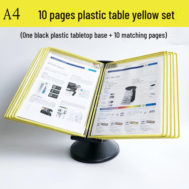 A4 Display Folder with 10 Pages for Promotional Advertising and Data Presentation