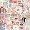 50Pcs Bookish Graffiti Stickers, Luggage Speakers, Skateboards, Water Cups, Label Stickers