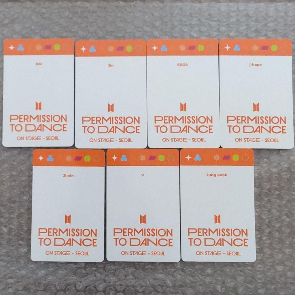 [USED] BTS PERMISSION TO DANCE SOUL PTD Trading Card Complete