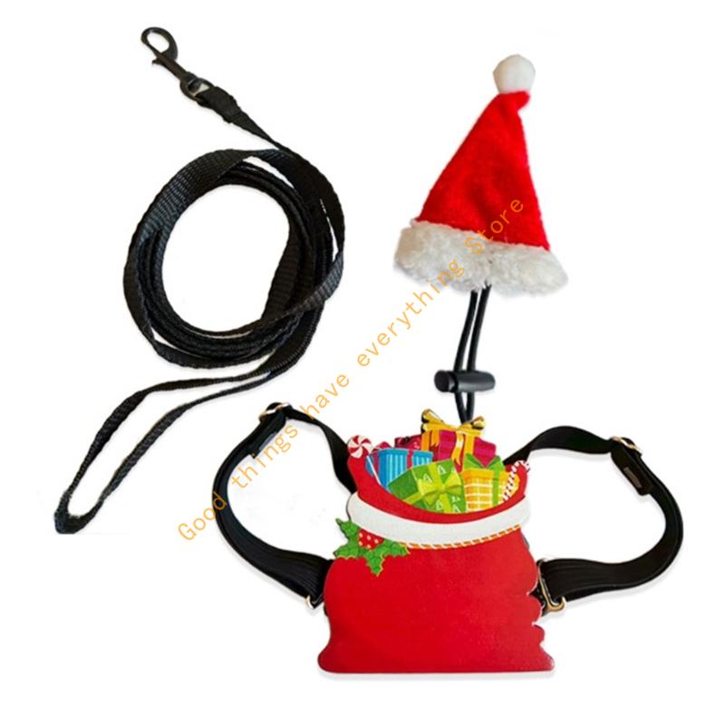 Secure Reptiles Harnesses Leashes Christmas Costume Hat For Pet Safety Protecting Durability Outdoor Restraints System 55KF