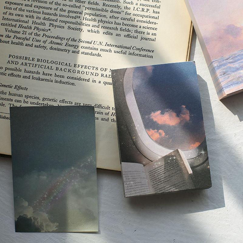 100 Sheets/pack Creative Sky Cloud Moon Loose Leaf Decoration Memo Pad Colors Sticky Notes Office Memo Note Scrapbook