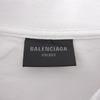 Balenciaga Ausgezeichneter Zustand T-Shirt zum Kleben, Herren, weiß, Größe S, 739784, 23 Edelstahl-Tops S weiß Gebraucht