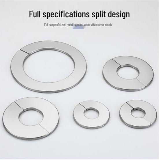 Dekorativní kryt z nerezové oceli pro nástěnný otvor pro baterii a sprchový ventil