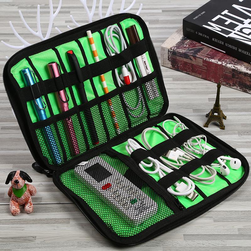 Travel Storage Bags Shockproof Flash Drive USB Cable Earphone Organizer Digital Gadget Holder Cell phone Mobile USB Charger Case
