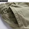 Herren Sommer Einfarbig Outdoor Freizeit Cargo Bequeme Shorts Herren Elastischer Bund Locker Gerades Design Shorts Herren
