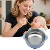 Bowls For Baby Food Silicone Sleeve Kids Food Bowls Anti Scald Stainless Steel Suction Cup Plate For Camping Daycare Lunch