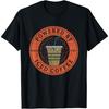 Cute Powered by Iced Coffee T-Shirt - Black, Unisex-Adults, Small, Short Sleeve, Modern Casual, Fun, Ice Coffee