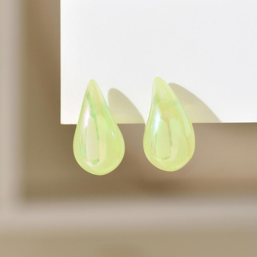Plump Water Drop Acrylic Dangle Earrings - Simple & Fashionable Jewelry for Women