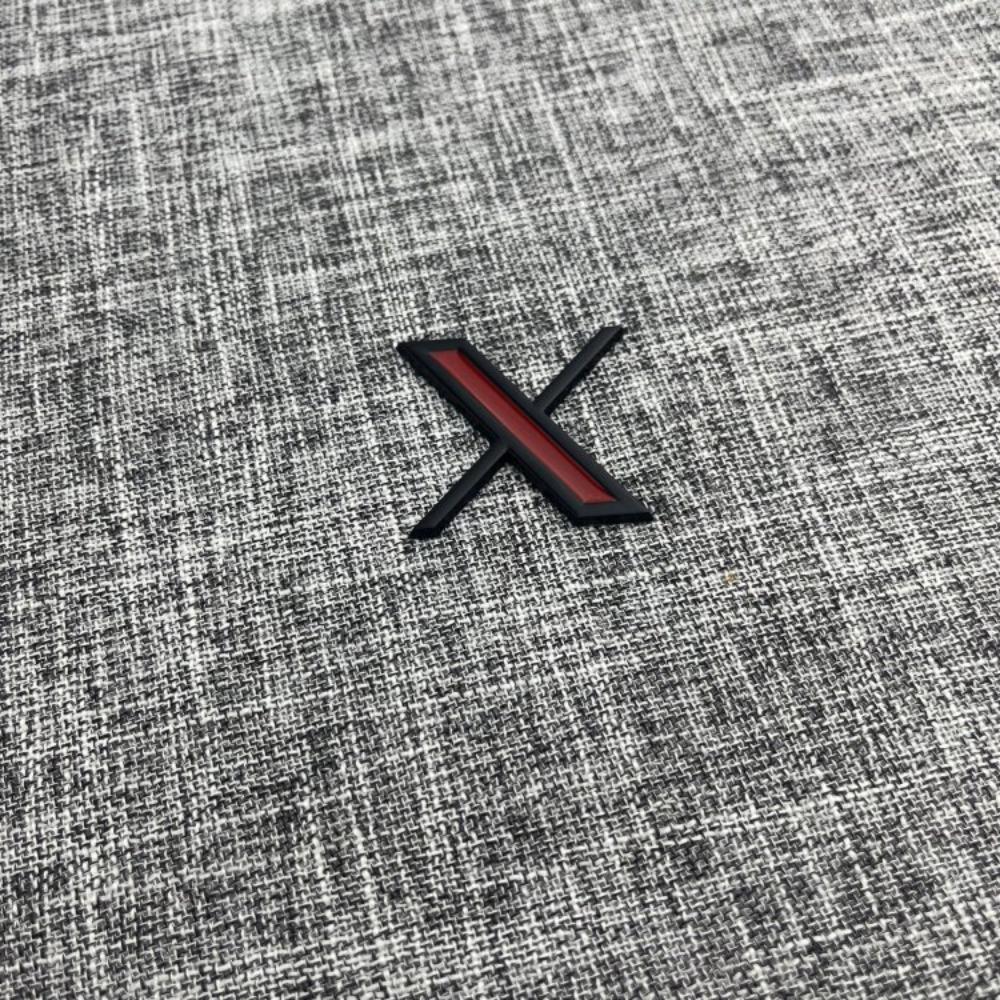 Car motorcycle electric car personalized DIY metal modification X letter labeling body side label tail label fuel tank cover labeling
